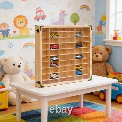 2PCS Display Case 60 Grids Storage Organizer for 164 Scale Model Car with Door