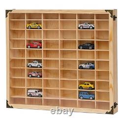 2PCS Display Case 60 Grids Storage Organizer for 164 Scale Model Car with Door