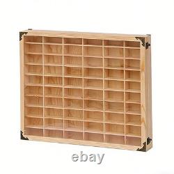 2PCS Display Case 60 Grids Storage Organizer for 164 Scale Model Car with Door