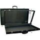 2 Black Glass Top Travel Jewelry Display Carrying Case 30 X 17 1/2