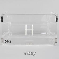 2 Tray Bakery Display Case Front Rear Door Donut Cookie Pastry Hotel Store