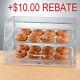 2 Tray Bakery Display Case Front And Rear Doors Donuts Convenience Store Hotel