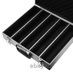 2x Storage Display Aluminum Frame Box Case Holds 100 PCGS NGC Coin Holders Slabs