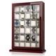 30 Piece Watch Display Case Wall Mounted Peach Shadow Box