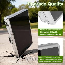 34X22 Aluminum Trading Card Display Case with 2 Password Lock