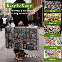 34X22 Aluminum Trading Card Display Case with 2 Password Lock