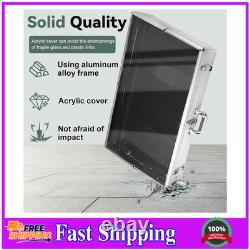 34x22 Silver Aluminum Trading Card Display Case Large Sports TCG Storage