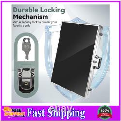 34x22 Silver Aluminum Trading Card Display Case Large Sports TCG Storage