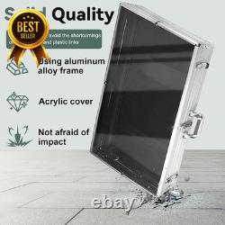 34x22 Silver Trading Card Display Case Aluminum Sports Card TCG Jewelry Storage