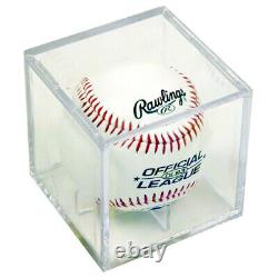 (36) Baseball Square Cube 25 Year Uv Protection Display Case Storage Holders