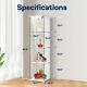 3/4-shelf Glass Display Cabinet Glass Curio Cabinet Trophy Case Bookshelf & Lock