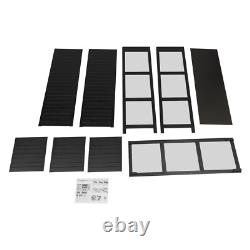 3 & 4-tiers Storage Cabinet With Glass Doors, display Case With 4 Shelves