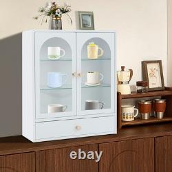 3 Layers Large Display Cabinet Display Case Storage With Magnetic Door401547.5cm