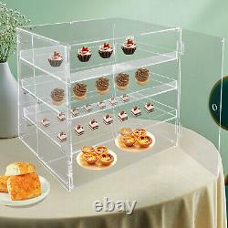 3 Tier Acrylic Cake Display Case Cabinet Cupcake Pastry Bakery Donut Storage