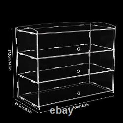 3 Tier Acrylic Display Case Homes Retail Stores Jewelry Watches Storage Cabinet