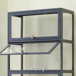 3-Tier Acrylic Figure Model Toy Collection Cabinet Display Storage Shelf Black