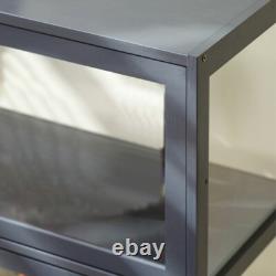 3-Tier Acrylic Figure Model Toy Collection Cabinet Display Storage Shelf Black