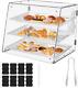 3 Tier Tray Acrylic Display Case Bakery Pastry Display Case With Front Rear Door