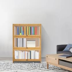 3 Tiers Display Cabinet, Toys Display Shelf Case, Large Capacity Storage Cabinet