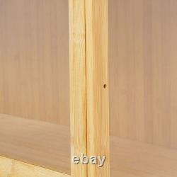 3 Tiers Display Cabinet, Toys Display Shelf Case, Large Capacity Storage Cabinet