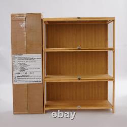 3 Tiers Display Cabinet, Toys Display Shelf Case, Large Capacity Storage Cabinet