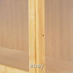 3 Tiers Mode Toys Storage Cabinet Shelf 31.512.641.7in Log Color Display Case