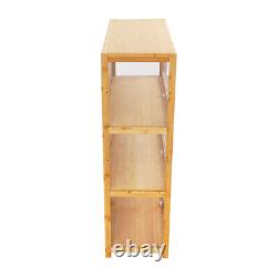 3 Tiers Mode Toys Storage Cabinet Shelf 31.512.641.7in Log Color Display Case