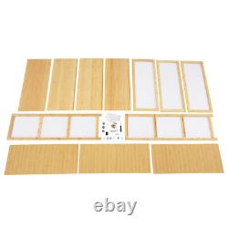 3 Tiers Mode Toys Storage Cabinet Shelf 31.512.641.7in Log Color Display Case