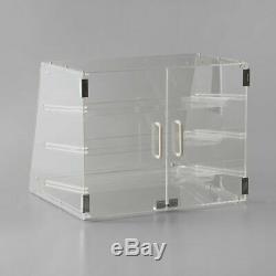 3 Tray Bakery Counter Display Case Rear Door Donut Pastry Cookie Hotel Store NEW