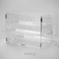 3 Tray Bakery Counter Display Case Rear Door Donut Pastry Cookie Store