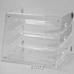 3 Tray Bakery Counter Display Case Rear Door Donut Pastry Cookie Store