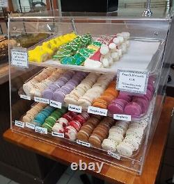 3 Tray Bakery Counter Display Case Rear Door Donut Pastry Cookie Store