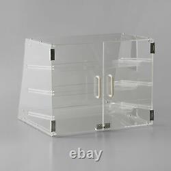 3 Tray Bakery Counter Display Case Rear Door Donut Pastry Cookie Store