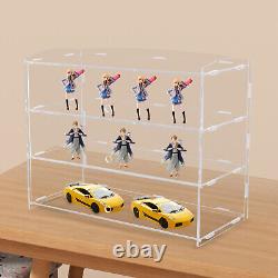 3 layers Acrylic Display Cabinet Case Transparent Display Storage Donut Cookie