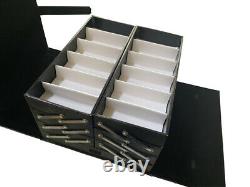 48Pairs Foldable Eyeglasses Display Case Sunglasses Eyewear Suitcase Storage Box