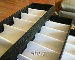 48Pairs Foldable Eyeglasses Display Case Sunglasses Eyewear Suitcase Storage Box