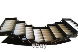 48 Pairs Sunglasses Display Case Foldable Storage Organizer with Password Lock