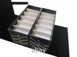 48 Pairs Sunglasses Display Case Foldable Storage Organizer with Password Lock