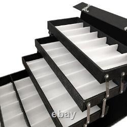 48-Slot Eyeglasses Sunglasses Display Case Storage Organizer Trolly Box NEW
