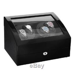 4+6 Automatic Watch Winder Carbon Fiber Jewelry Storage Case Watches Display Box