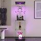 4 Shelves Glass Display Cabinet Withled Light, Floor Stand Storage Display Case