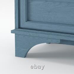 52.17 Glass Door Display Case Storage Cabinet with 2 Drawers & Adjustable Shelf