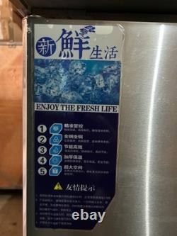 59 Commercial Refrigerated Bakery Display Case Glass Showcase Stainless Steel
