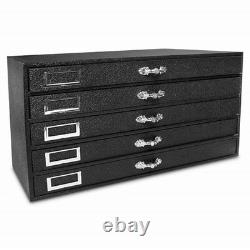 5 Drawer Jewelry Hobby Gem Organizer Display Case with 250 Gem Jar Insert