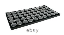 5 Drawer Jewelry Hobby Gem Organizer Display Case with 250 Gem Jar Insert