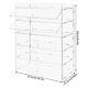 5-layer Clear Acrylic Display Case Dustproof Toys Showcase Holder Storage Shelf