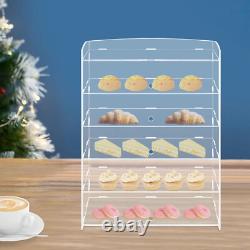 5-Layer Clear Acrylic Display Case Dustproof Toys Showcase Holder Storage Shelf