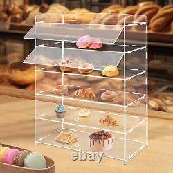 5-Layer Clear Acrylic Display Case Dustproof Toys Showcase Holder Storage Shelf