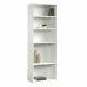 5-shelf Bookcase Adjustable Contemporary Office Library Display Storage White