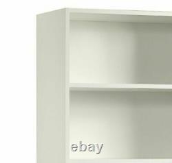 5-Shelf Bookcase Adjustable Contemporary Office Library Display Storage White